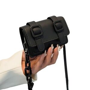 DOUBLE STRAP MINI PURSE WITH SHOULDER STRAP SMALL BUT MIGHTY